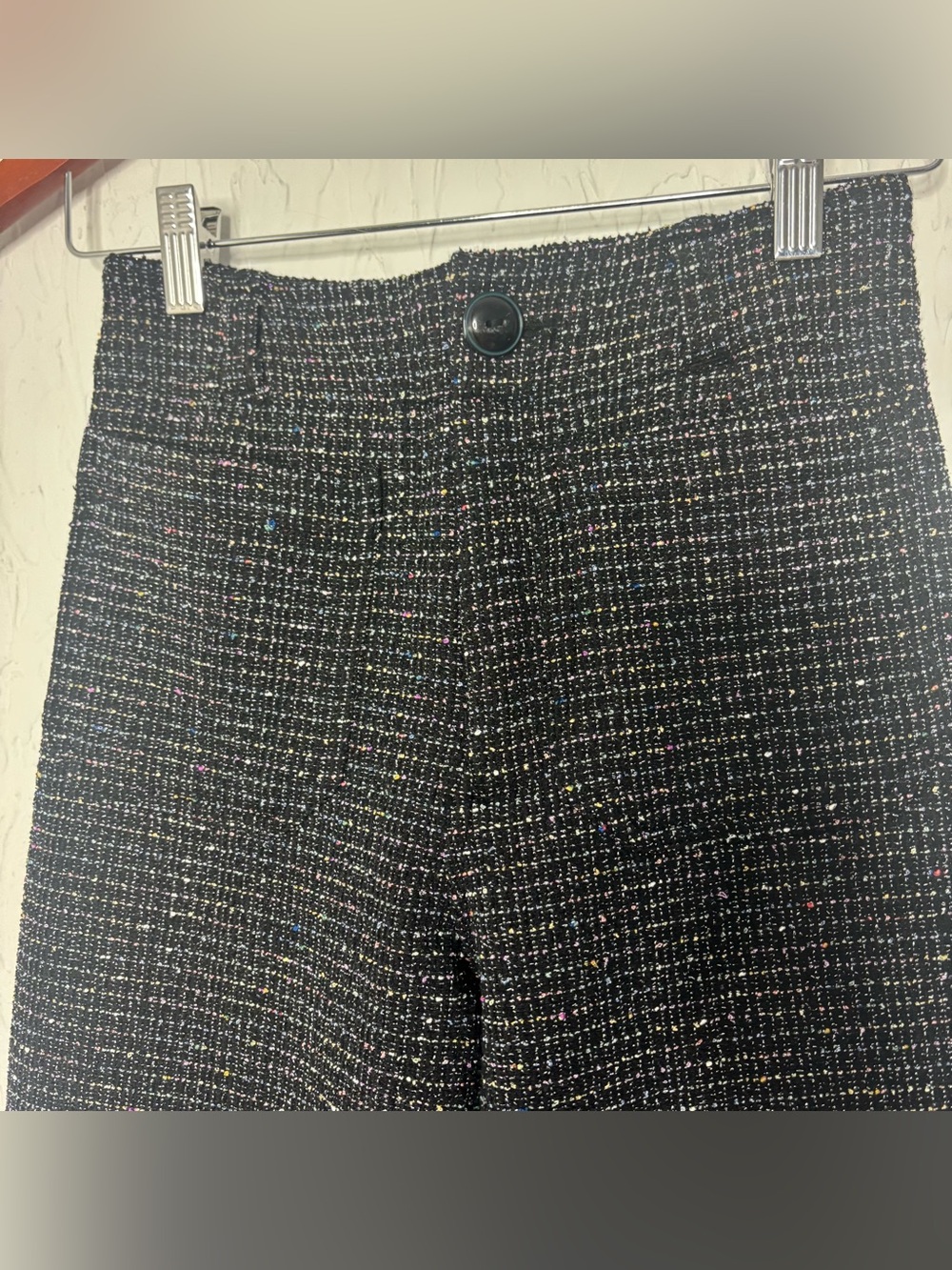 Anthropologie Colette Tweed Cropped Wide-Leg Pants by Maeve Size 23 - Picture 11 of 11